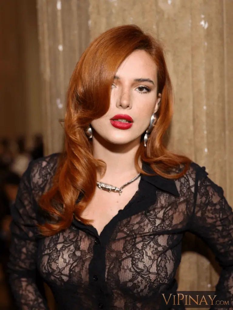 Bella Thorne Braless Sheer See Through Top Set Leaked 10