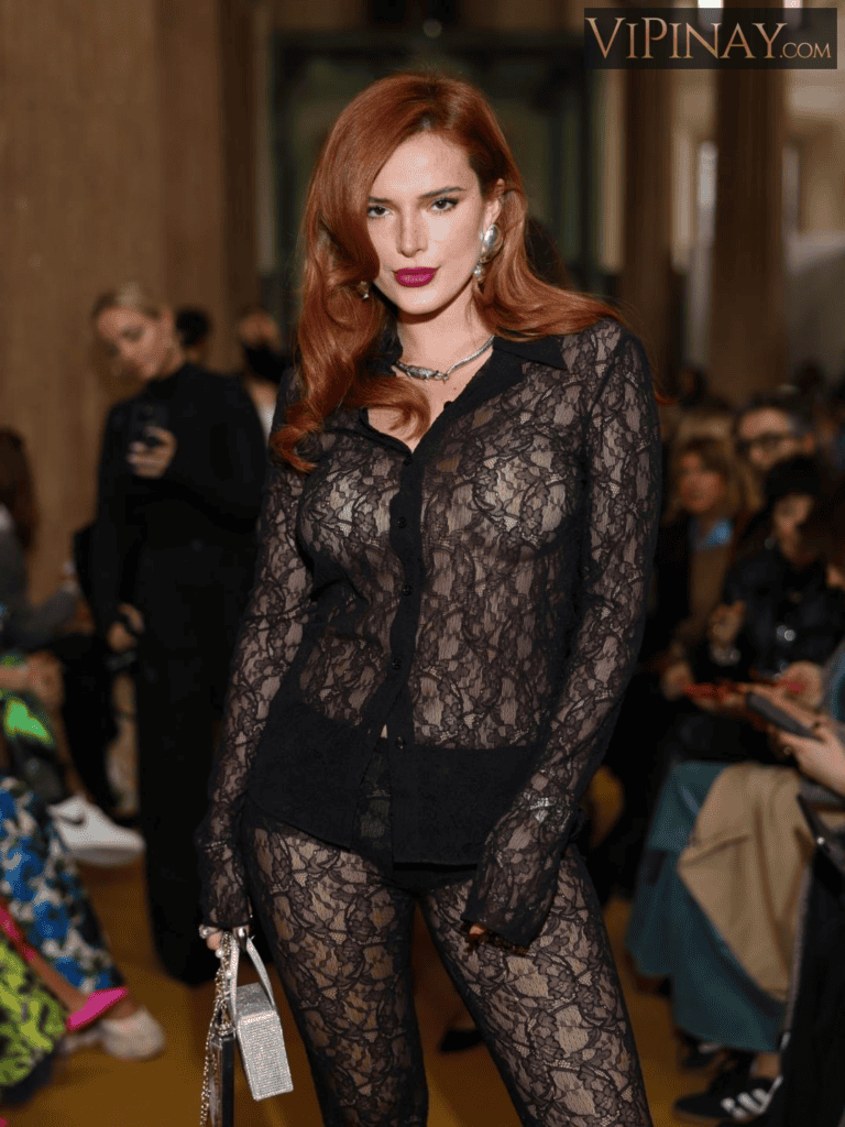 Bella Thorne Braless Sheer See Through Top Set Leaked 12