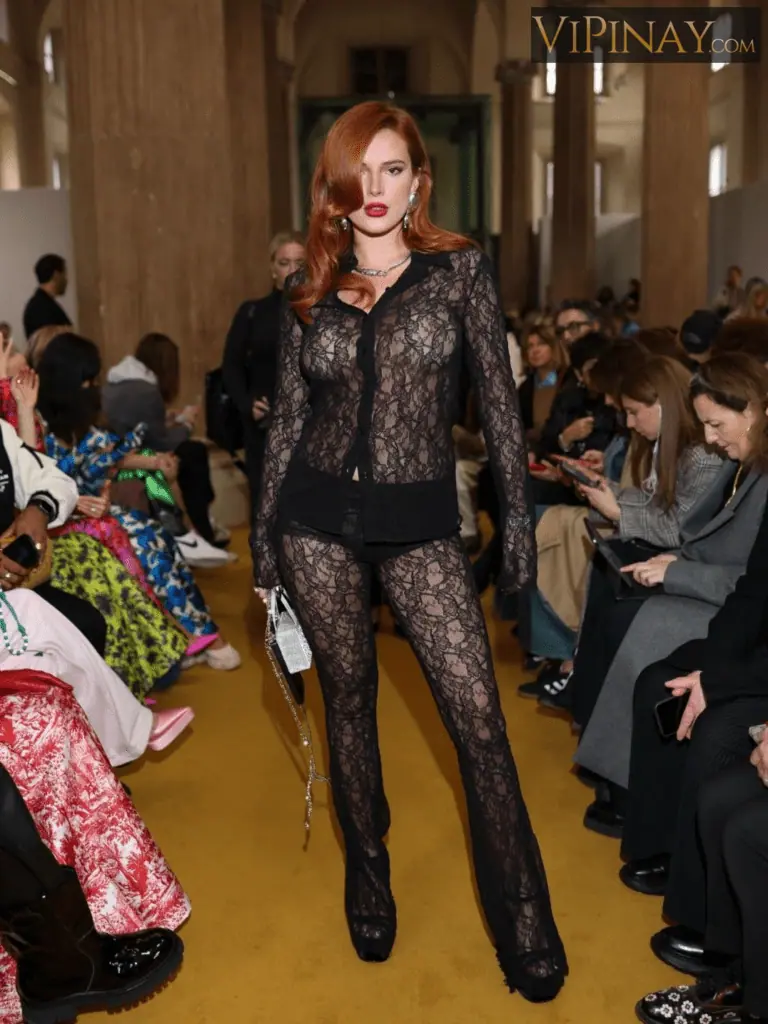 Bella Thorne Braless Sheer See Through Top Set Leaked 16