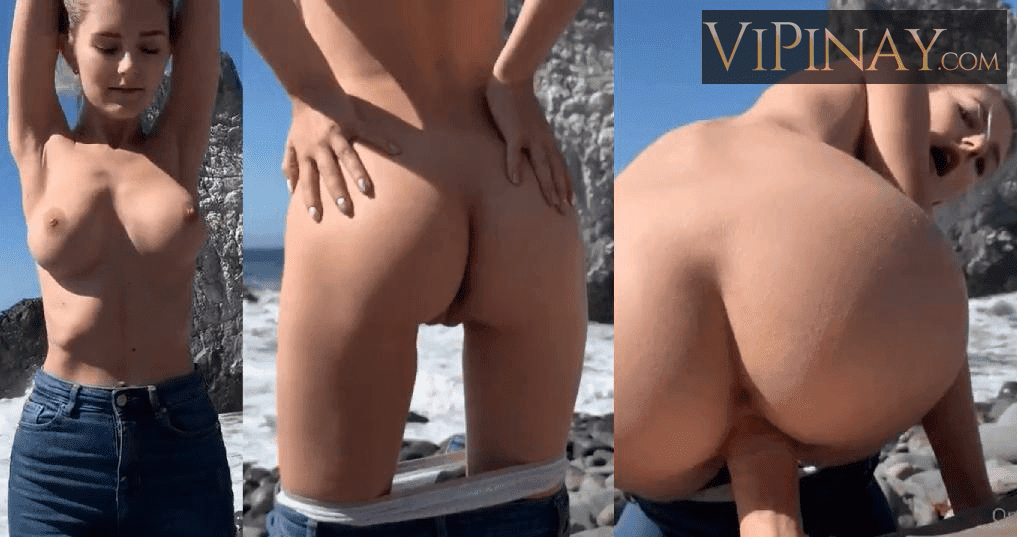 Eva Elfie Sucks and Rides A Cock at the Beach OnlyFans Video 17